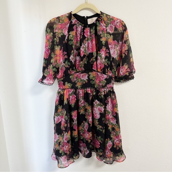 Keepsake the label black floral flowy mini dress - Picture 6 of 6